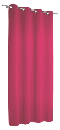 Vorhang Black Out, Blickdichter Verdunkelungsvorhang, 245 X 135 Cm, Fuchsia