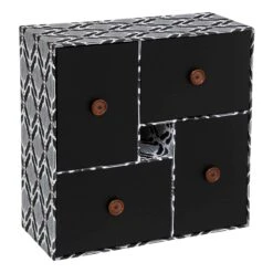 Mini-Kommode In Schwarz