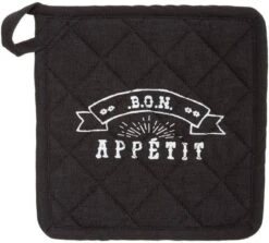 Ofenhandschuh In Schwarz 7 Ofenhandschuh In Schwarz -Heimtextilien atmosphera createur dinterieur ofenhandschuh in schwarz 3