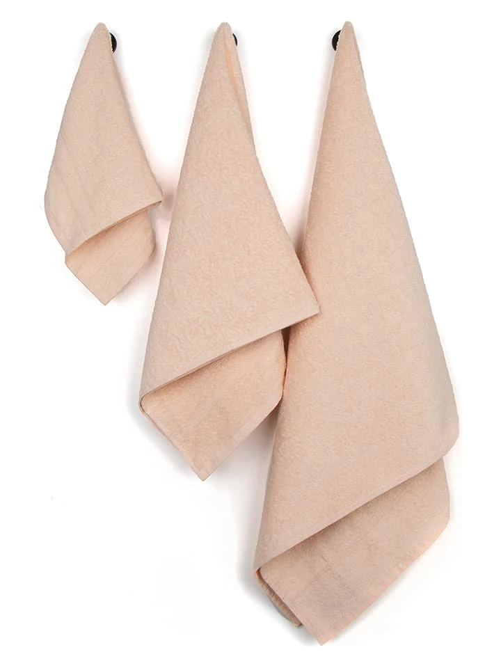 6tlg. Handtuch-Set In Apricot 3 6tlg. Handtuch-Set In Apricot – Bild 3