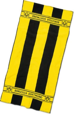 BVB-Duschtuch Mit Blockstreifen 70x140cm