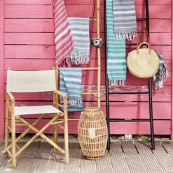 Hamamtuch L 170 X B 90cm SURFSIDE In Hellgrau 11 Hamamtuch L 170 X B 90cm SURFSIDE In Hellgrau -Heimtextilien butlers hamamtuch l 170 x b 90cm surfside in hellgrau 5