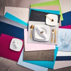 Heimtextilien -Heimtextilien butlers tischset l 33 x b 45cm felto in schwarz 1