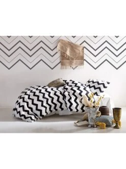 Bettwäsche-Set "Small Zigzag" In Schwarz/ Weiß