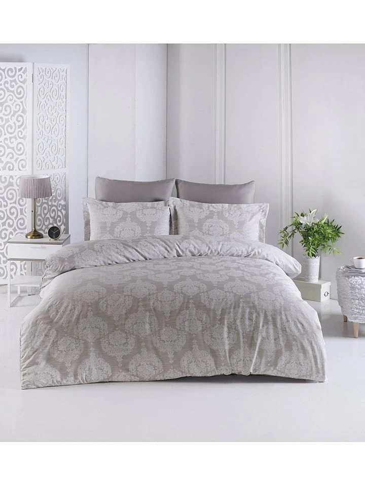 Satin-Bettwäsche-Set "Lina" In Braun 1 Satin-Bettwäsche-Set "Lina" In Braun