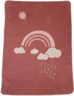 100% BIO-Baumwolldecke "Regenbogen"