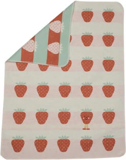 Babydecke "Erdbeere" Inkl. Stick -Heimtextilien david fussenegger babydecke erdbeere inkl stick 3