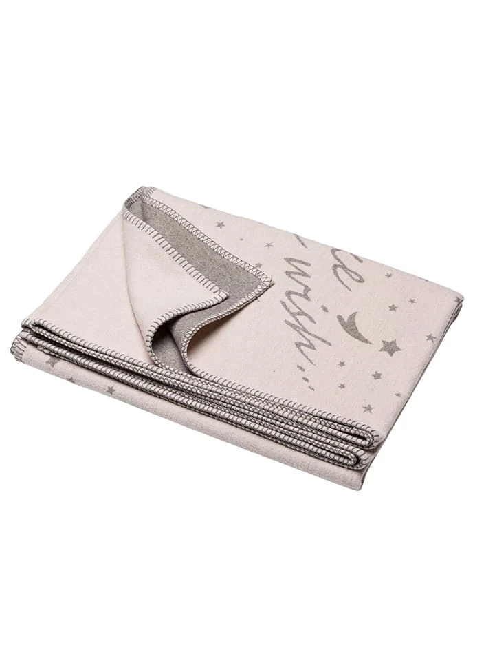 Decke "Make A Wish ..." In Beige 2 Decke "Make A Wish ..." In Beige – Bild 2