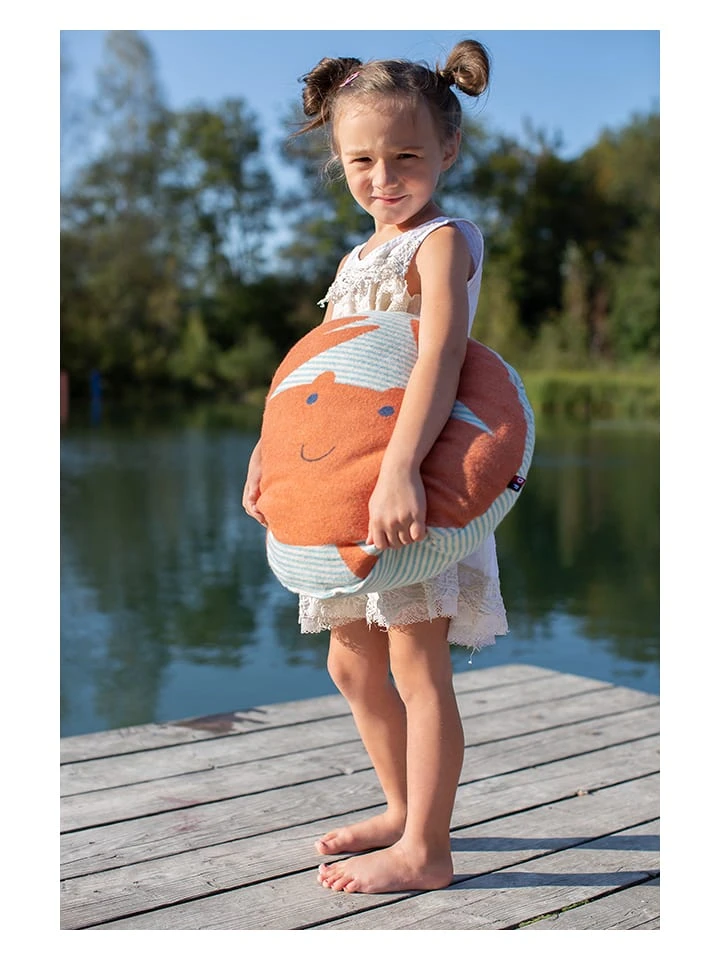 Kissen "Juwel - Krabbe" In Orange/ Türkis 3 Kissen "Juwel - Krabbe" In Orange/ Türkis – Bild 3