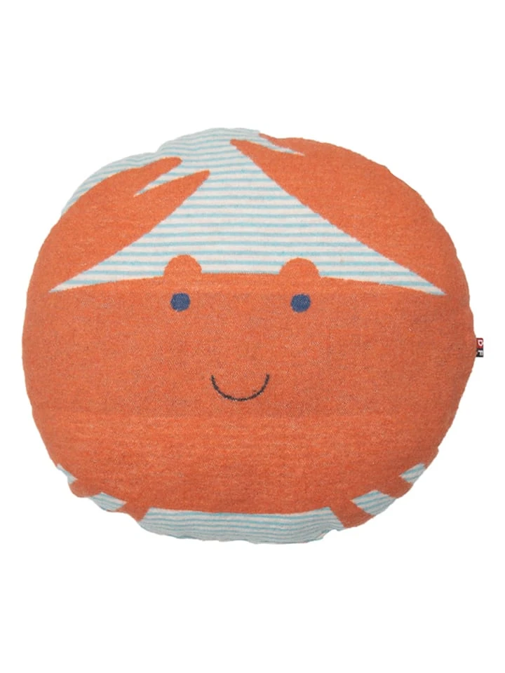 Kissen "Juwel - Krabbe" In Orange/ Türkis 1 Kissen "Juwel - Krabbe" In Orange/ Türkis