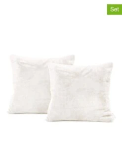 2er-Set: Kissenbezüge In Beige