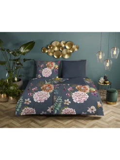 Satin-Bettwäsche-Set "Parma" In Anthrazit/ Bunt 9 Satin-Bettwäsche-Set "Parma" In Anthrazit/ Bunt -Heimtextilien descanso satin bettwasche set parma in anthrazit bunt 2