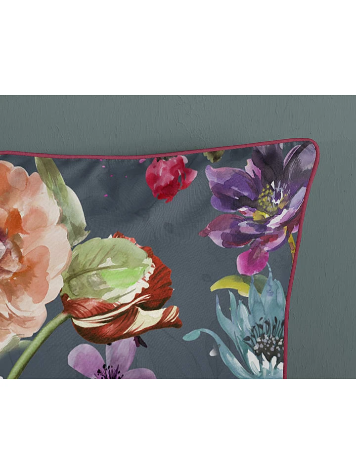 Satin-Bettwäsche-Set "Parma" In Anthrazit/ Bunt 5 Satin-Bettwäsche-Set "Parma" In Anthrazit/ Bunt – Bild 5