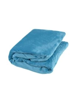 Decke In Türkis - (L)240 X (B)220 Cm