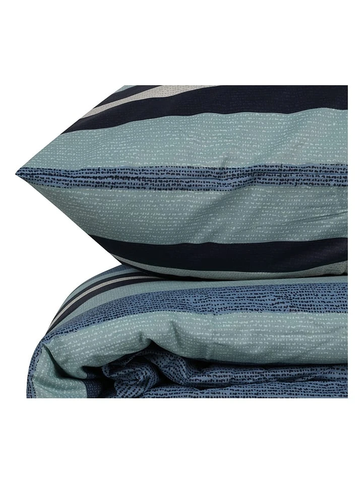 Renforcé-Bettwäsche-Set In Blau/ Türkis 4 Renforcé-Bettwäsche-Set In Blau/ Türkis – Bild 4