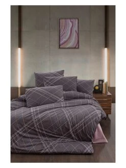 Renforcé-Bettwäsche-Set In Grau