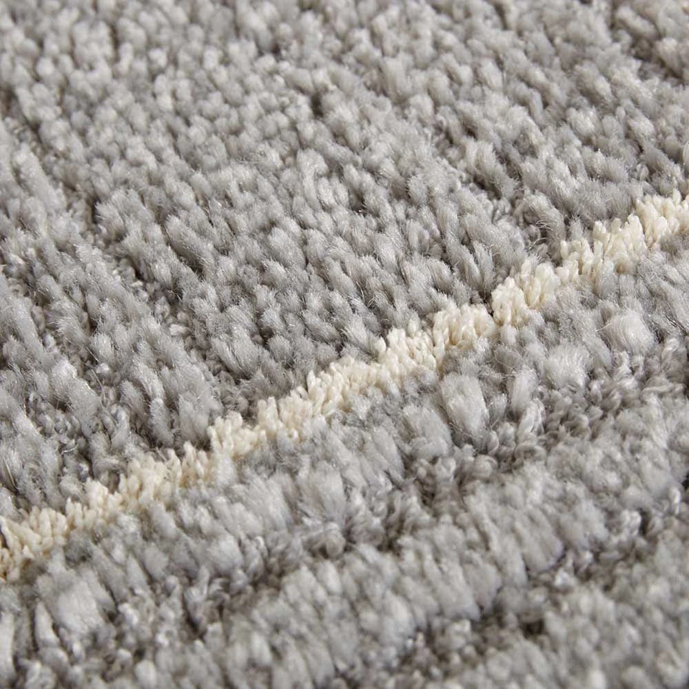 Kurzflor Teppich Castres Hellgrau Creme 3 Kurzflor Teppich Castres Hellgrau Creme – Bild 3