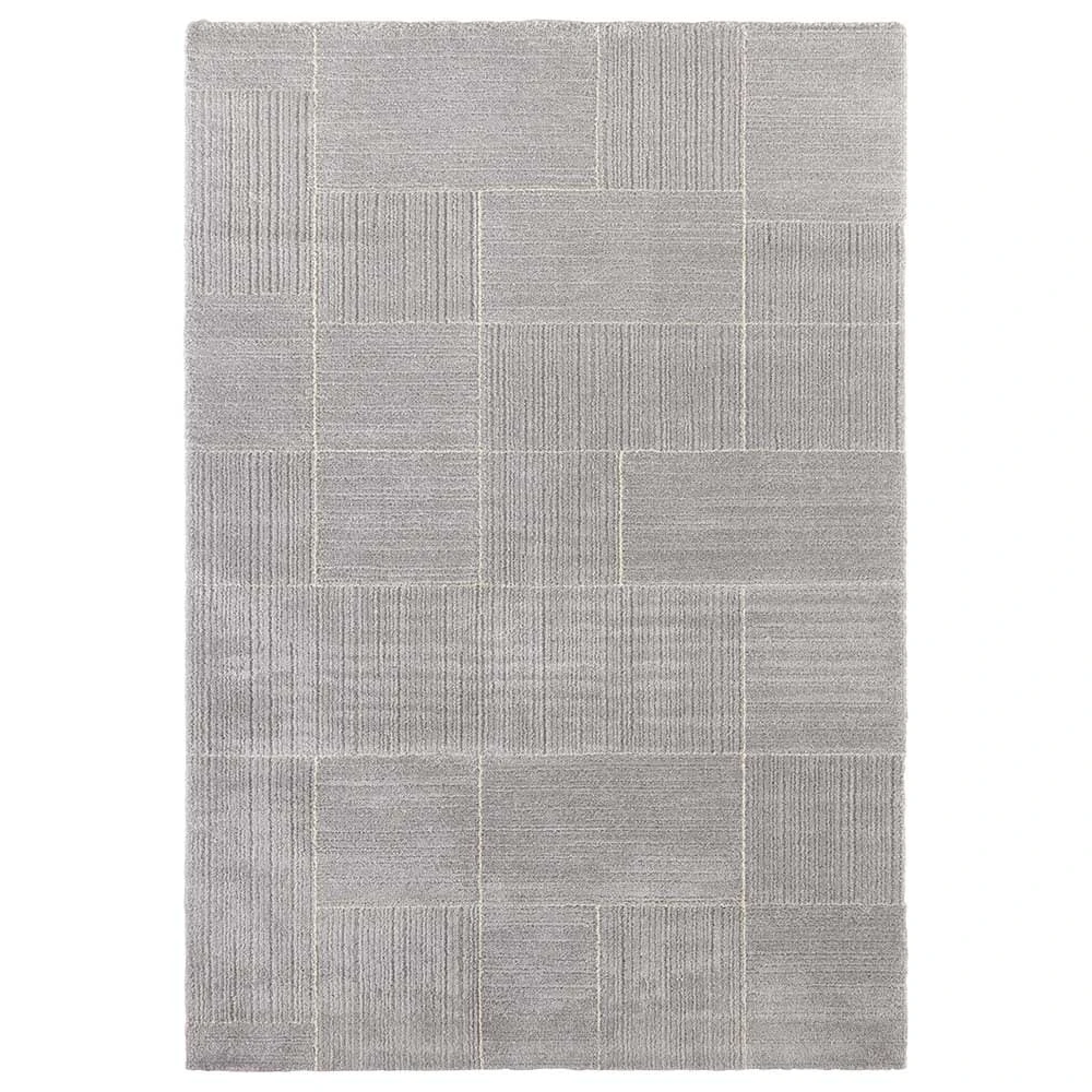 Kurzflor Teppich Castres Hellgrau Creme 1 Kurzflor Teppich Castres Hellgrau Creme