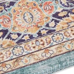 Kurzflor Teppich Keshan Maschad Jade 8 Kurzflor Teppich Keshan Maschad Jade -Heimtextilien elle decoration kurzflor teppich keshan maschad jade 2