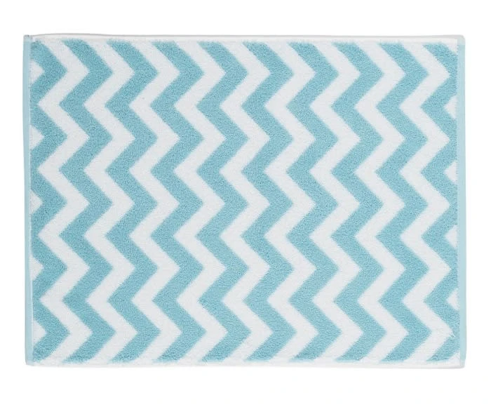 2er Set: Zwirnfrottier Badematte "Chevron" In Blau (L) 120 X (B) 67 Cm 1 2er Set: Zwirnfrottier Badematte "Chevron" In Blau (L) 120 X (B) 67 Cm