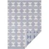 In- & Outdoor Wendeteppich Maple Blau Creme