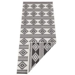 In- & Outdoor Wendeteppich Maple Schwarz Creme -Heimtextilien freundin home collection in and outdoor wendeteppich maple schwarz creme 4