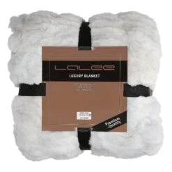 Edle Wohndecke LUXURY In Farbe Silver (hellgrau) -Heimtextilien gmd living edle wohndecke luxury in farbe silver hellgrau 3