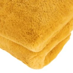 Wohndecke HEAVEN In Felloptik In Gelb -Heimtextilien gmd living wohndecke heaven in felloptik in gelb 4