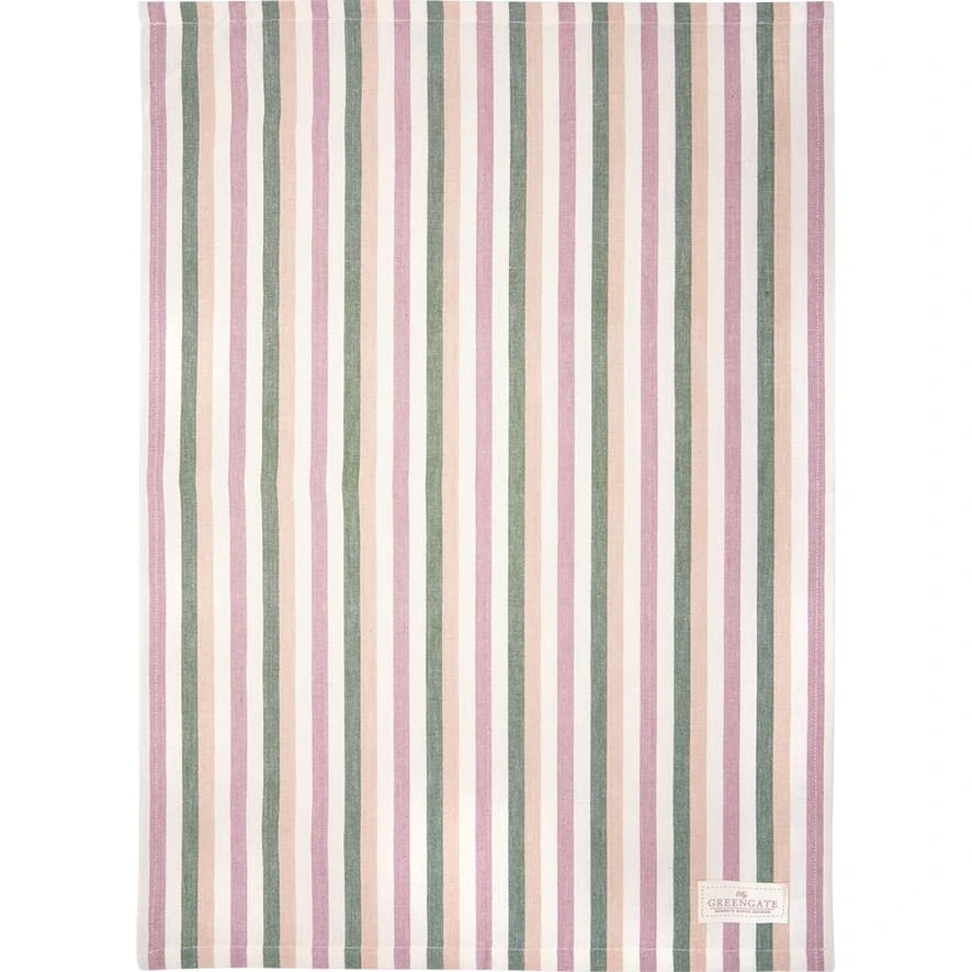 Geschirrtuch CALLIE DUSTY ROSE Rosa Mit Streifen 1 Geschirrtuch CALLIE DUSTY ROSE Rosa Mit Streifen