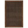 Flachgewebe Teppich Simple Dunkelbraun
