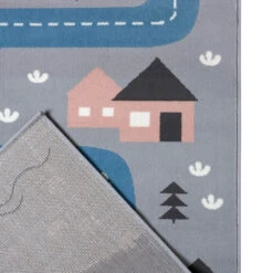 Kinderteppich Kurzflor Dream Street Grau Blau -Heimtextilien hanse home kinderteppich kurzflor dream street grau blau 3