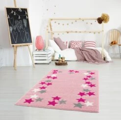 Kinderteppich SPRING Rosa/silbergrau 9 Kinderteppich SPRING Rosa/silbergrau -Heimtextilien happy rugs kinderteppich spring rosa silbergrau 4