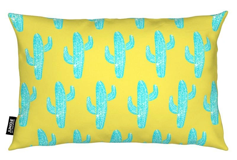 Kissen "Cacti Desert Blue" In Gelb & Grün 2 Kissen "Cacti Desert Blue" In Gelb & Grün – Bild 2