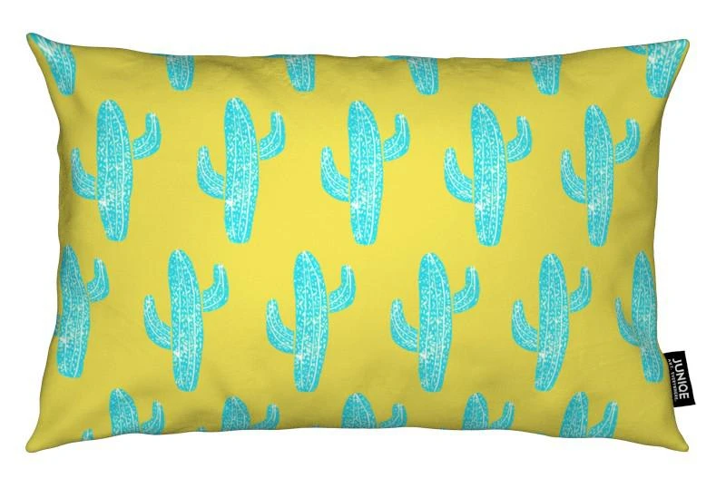 Kissen "Cacti Desert Blue" In Gelb & Grün 1 Kissen "Cacti Desert Blue" In Gelb & Grün