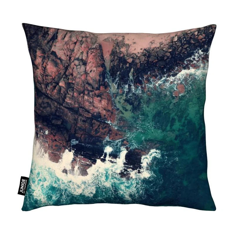 Kissen "Emerald Green Sea" In Blau & Braun 2 Kissen "Emerald Green Sea" In Blau & Braun – Bild 2
