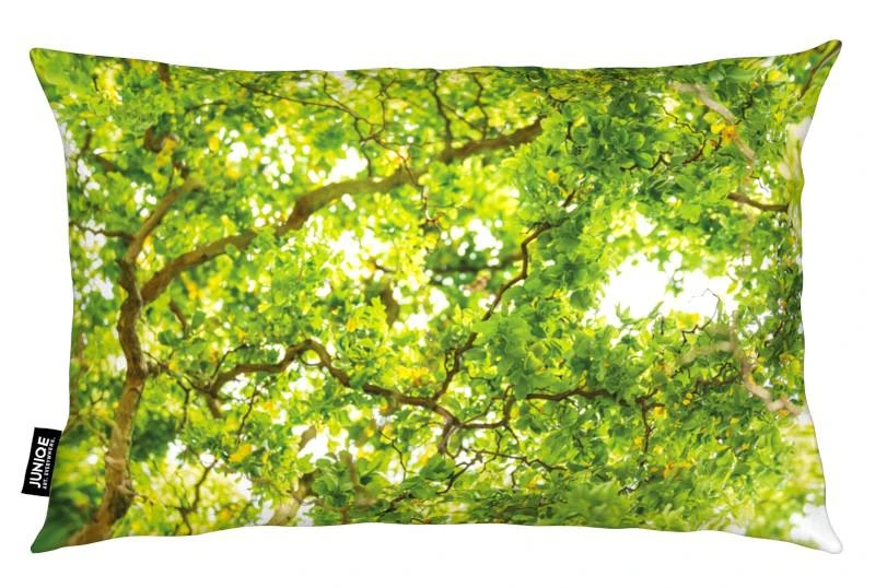 Kissen "Hazel Tree" In Grün & Weiß 2 Kissen "Hazel Tree" In Grün & Weiß – Bild 2