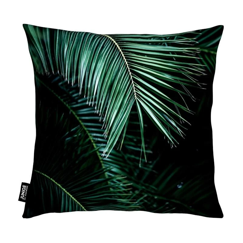 Kissen "Palm Leaves 9" In Grün & Schwarz 2 Kissen "Palm Leaves 9" In Grün & Schwarz – Bild 2