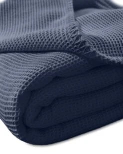 Wohndecke La Diva Waffelpique-Decke Qualität 91 In Marine