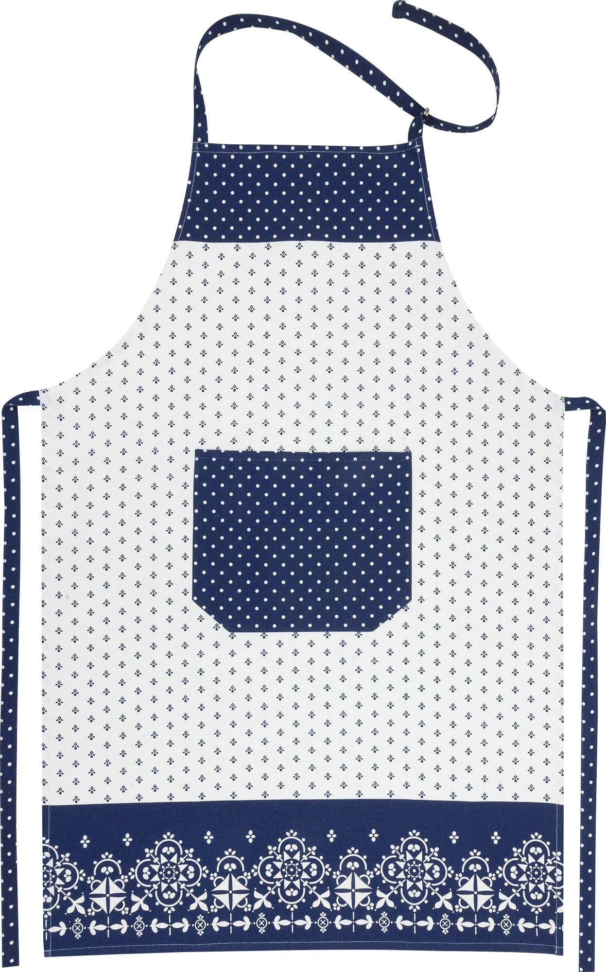 Schürze In Dunkelblau-weiß 1 Schürze In Dunkelblau-weiß