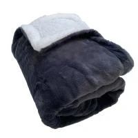 Kunstfell Wohndecke In Anthrazit - (L)170 X (B)130 Cm