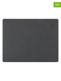 LIND DNA 4er-Set: Tischsets In Anthrazit - (L)45 X (B)35 Cm