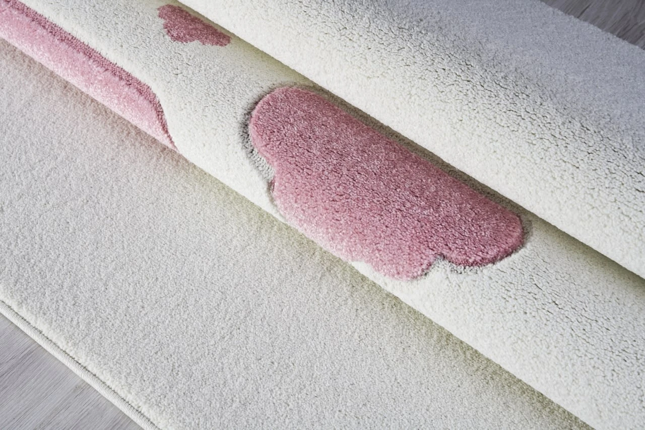 Kinderteppich WOLKENHIMMEL In Creme/rosa 2 Kinderteppich WOLKENHIMMEL In Creme/rosa – Bild 2