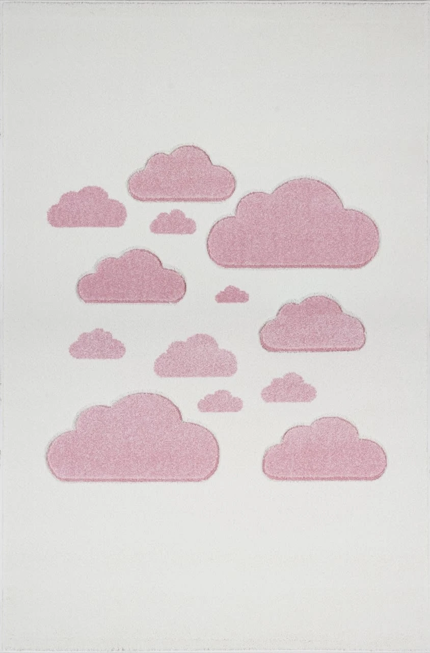 Kinderteppich WOLKENHIMMEL In Creme/rosa 1 Kinderteppich WOLKENHIMMEL In Creme/rosa