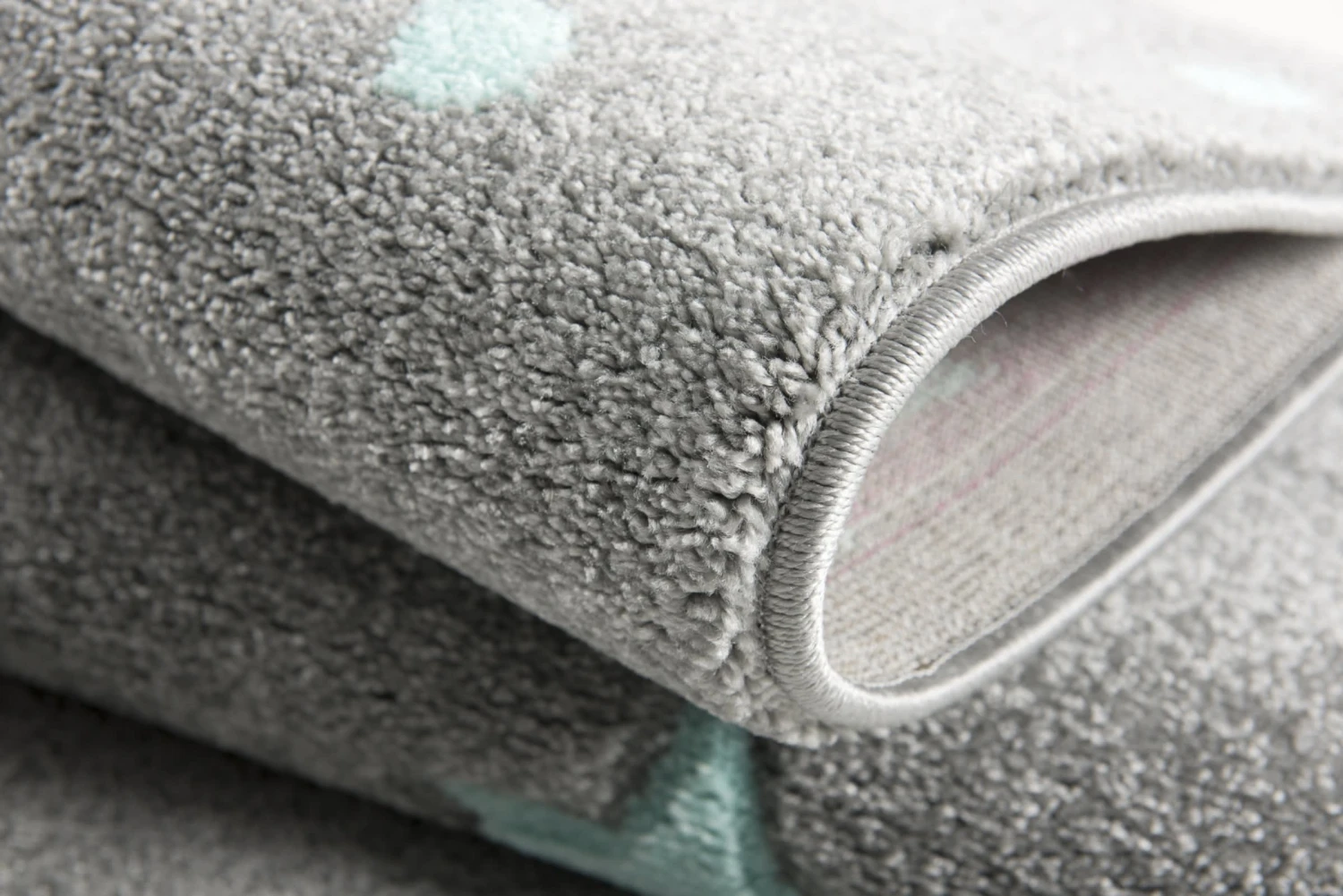 Teppich HEAVEN Silbergrau/mint 3 Teppich HEAVEN Silbergrau/mint – Bild 3