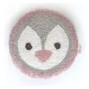 Kissen "Pinguin" In Grau/ Rosa - Ø 40 Cm