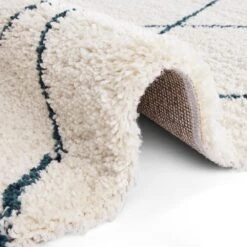 Hochflor Teppich Feel Creme Petrolgrün -Heimtextilien mint rugs hochflor teppich feel creme petrolgrun 2