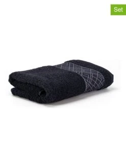 2er-Set: Duschtücher "Möve For Frottana" In Dunkelgrau