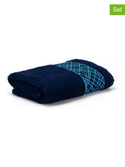 3er-Set: Handtücher "Möve For Frottana" In Dunkelblau