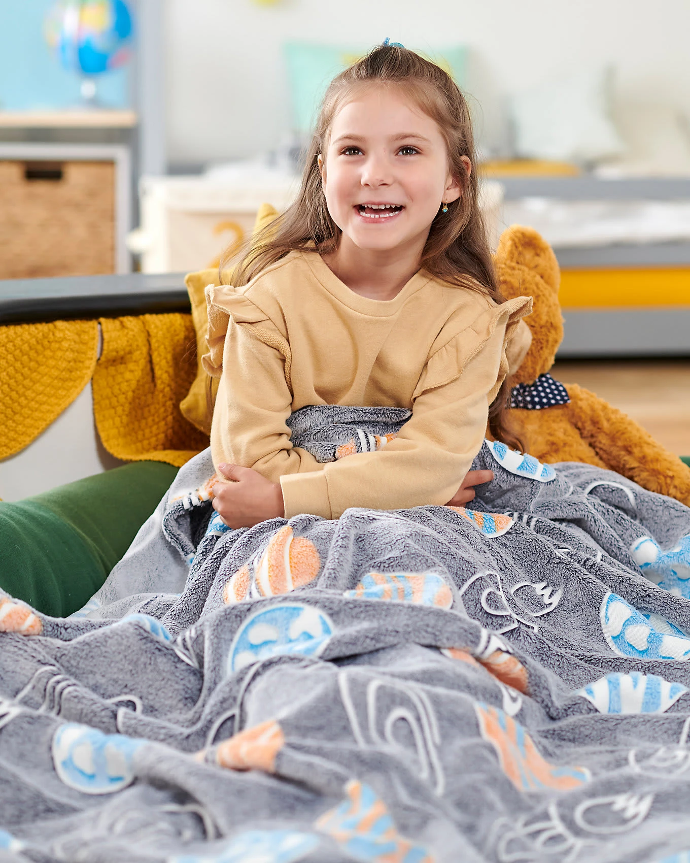 Kuscheldecke, Glow In The Dark Space, 150 X 200 Cm Von Pötter 2 Kuscheldecke, Glow In The Dark Space, 150 X 200 Cm Von Pötter – Bild 2