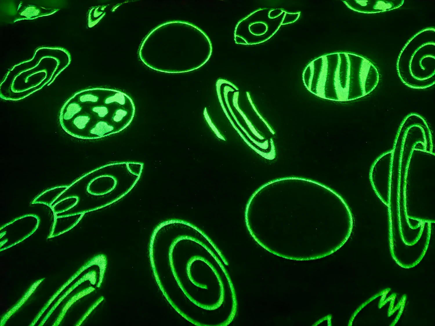 Kuscheldecke, Glow In The Dark Space, 150 X 200 Cm Von Pötter 3 Kuscheldecke, Glow In The Dark Space, 150 X 200 Cm Von Pötter – Bild 3